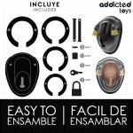 ADDICTED TOYS LOCKED - BEZKLUCZYKOWA KLATKA NA PENISA 11,5 CM